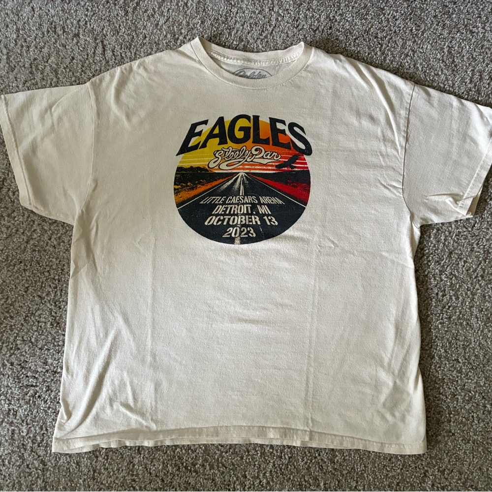 Eagles & Steely Dan cream concert T-Shirt 2013 Detroit
